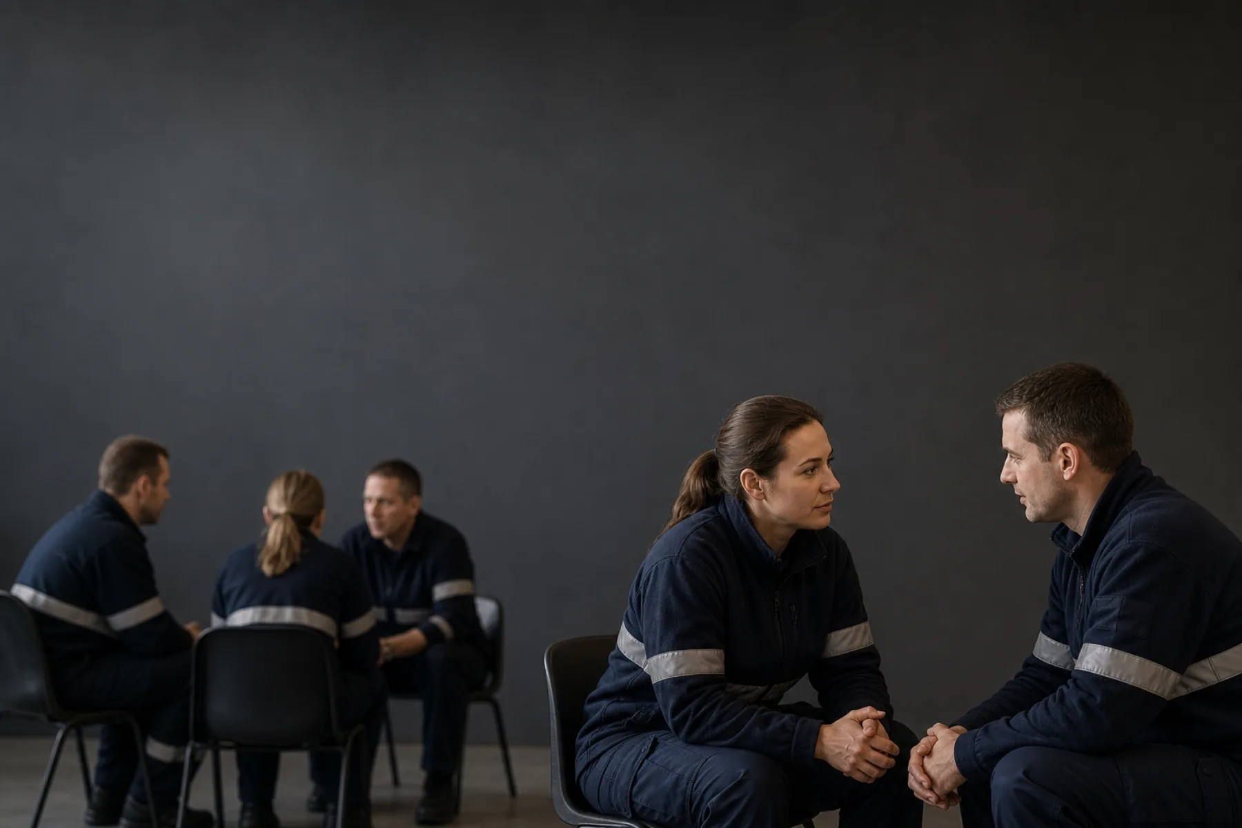 Kursmotiv zum BOS-Academy-Kurs „CISM Peer-Ausbildung für Einsatzorganisationen“.