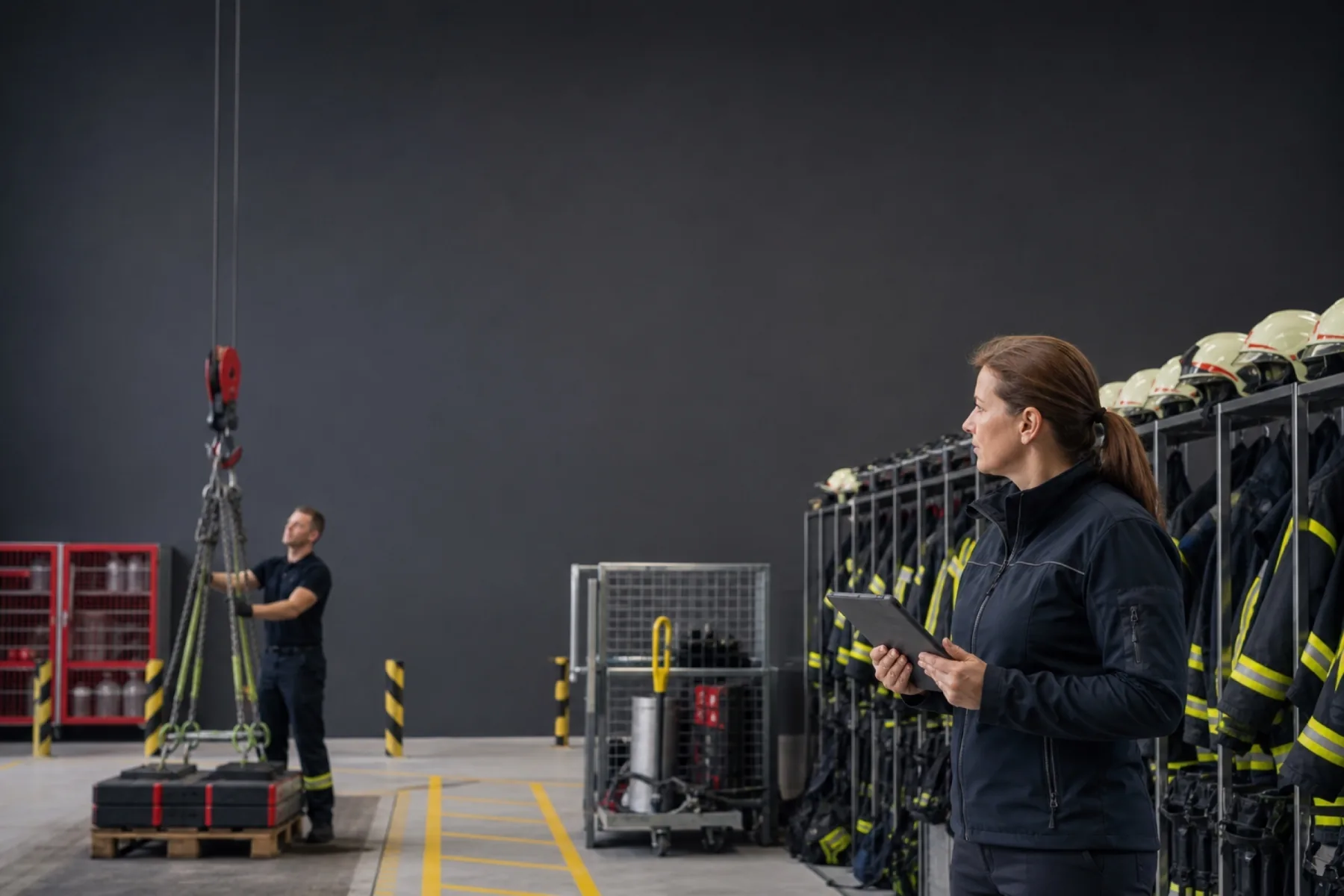 Kursmotiv zum BOS-Academy-Kurs „Health and Safety Officer – Arbeitsschutz in Einsatzorganisationen“.