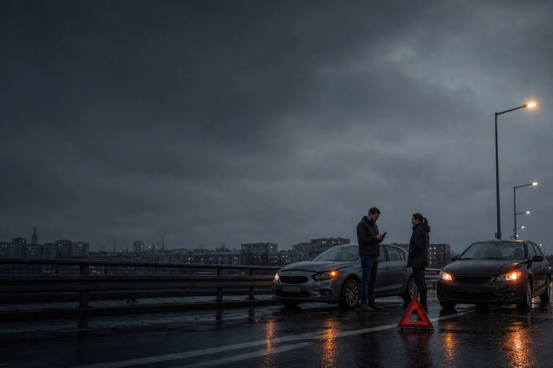 Kursmotiv zum BOS-Academy-Kurs „Verkehrsunfall – was nun? Handlungssicher nach einem Verkehrsunfall“.