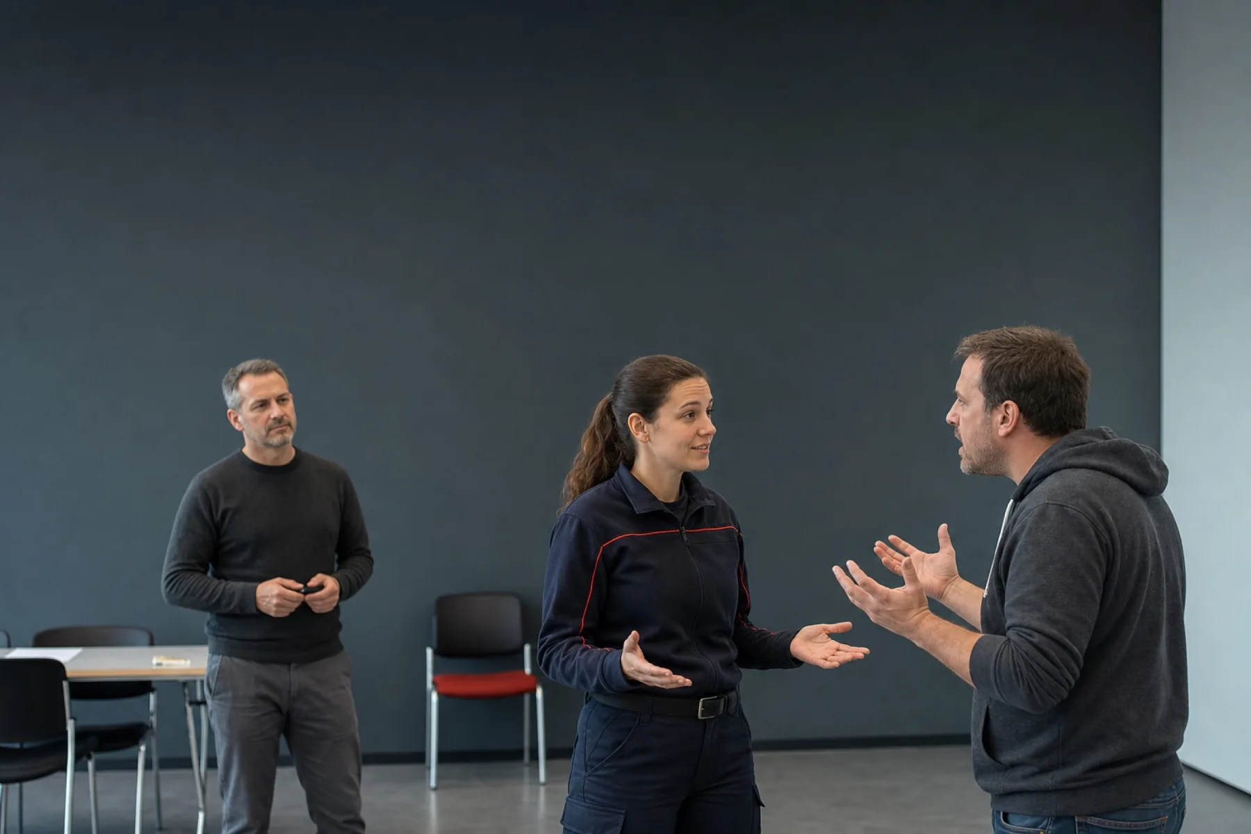 Kursmotiv zum BOS-Academy-Kurs „Rhetorische Deeskalation Grundkurs“.